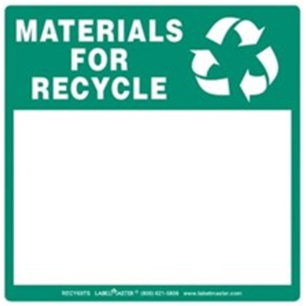 Materials for Recycle Label, Blank No Ruled Lines Stock PVCF