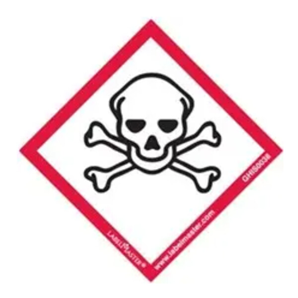 GHS Mini Pictogram Label, 3/4