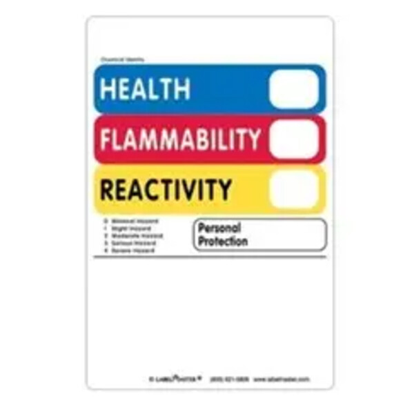 Hazcom (THIS®) Label without Personal Protection, 4