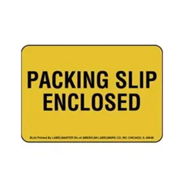 Packing Slip Enclosed Label