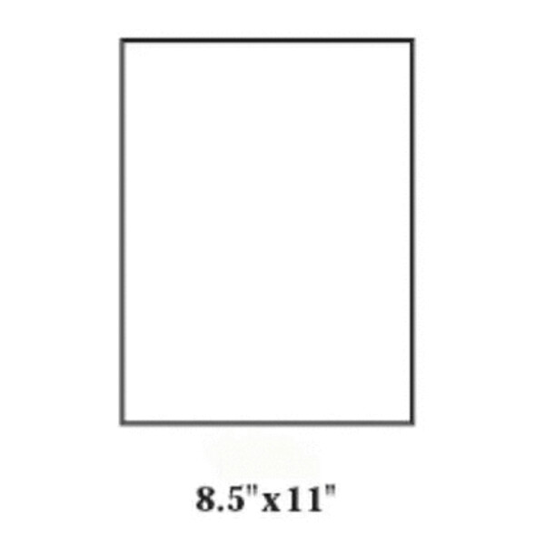 Blank Label, Rectangle, 8 1/2
