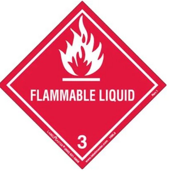 FLAMMABLE LIQUID LABEL, INTERNATIONAL, PAPER Thumbnail