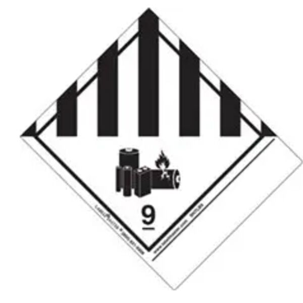 UN3091 Lithium Metal Batteries Contained in Equipment Label, Std, Tab, Roll of 500 Thumbnail