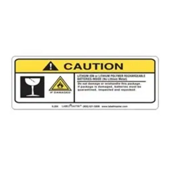 LITHIUM ION BATTERIES INSIDE MARKING, PAPER, PERSONALIZED, 5 1/2" X 2" Thumbnail