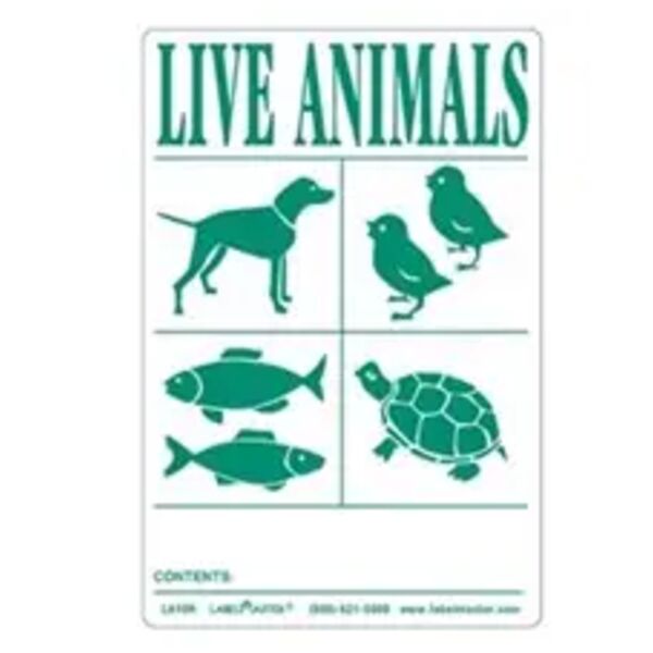 Live Animals Label Thumbnail