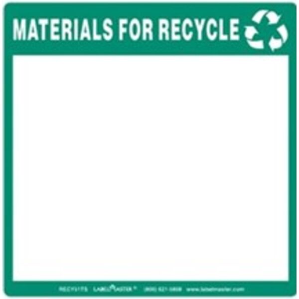 Materials for Recycle Label, Full Open Box, Thermal Paper, Stock Thumbnail