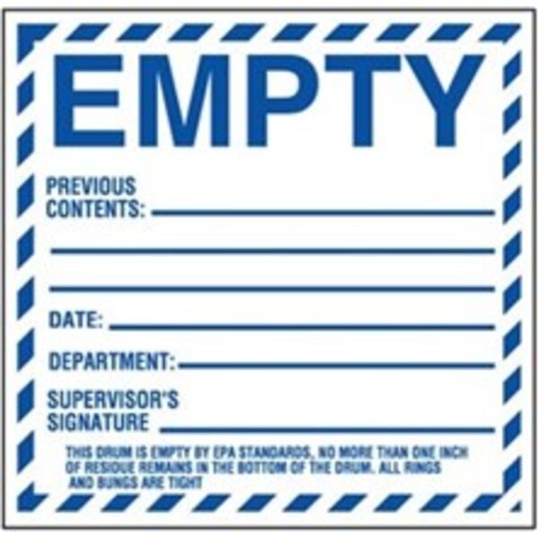 Empty Label, PVC-Free Film, 6" x 6" Thumbnail