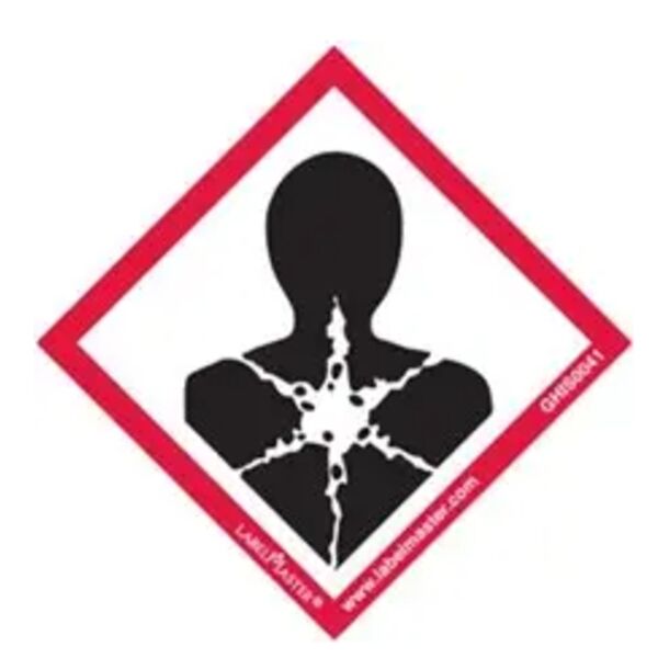 GHS Mini Pictogram Label, 3/4" x 3/4", Health Hazard Thumbnail
