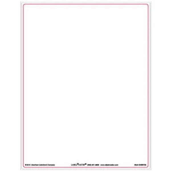 Laser Label, Vinyl, 8 3/8" x 10 7/8", 1 per/sheet Thumbnail