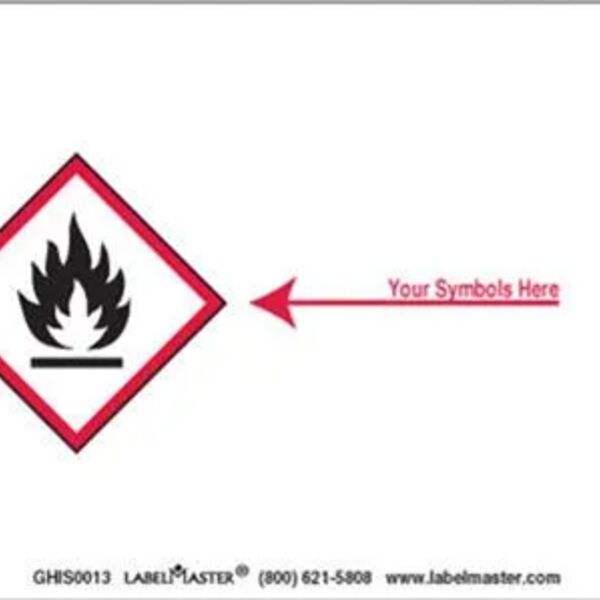 Personalized Label, 4" x 3", PVC-Free Film, One Red Diamond Thumbnail