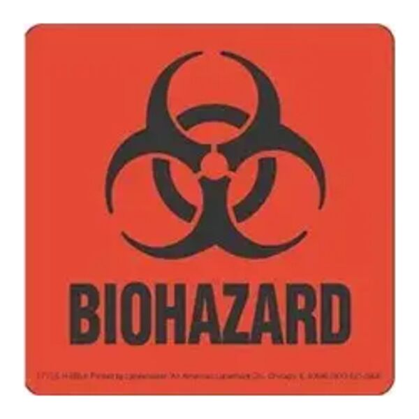 Biohazard Label, 2" x 2" Thumbnail