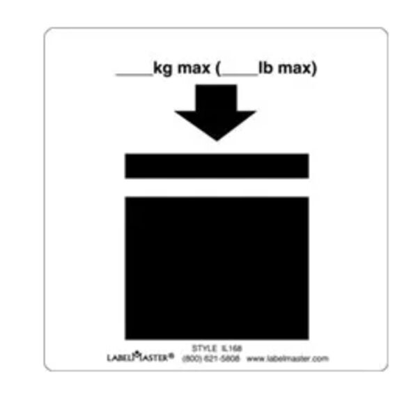 Stacking Limitation by Weight Label, Paper, 4" x 4" Thumbnail
