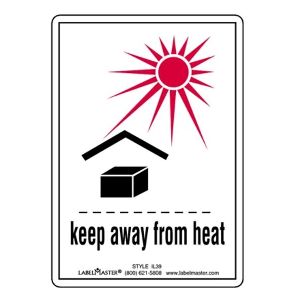 Keep Away From Heat Label Thumbnail