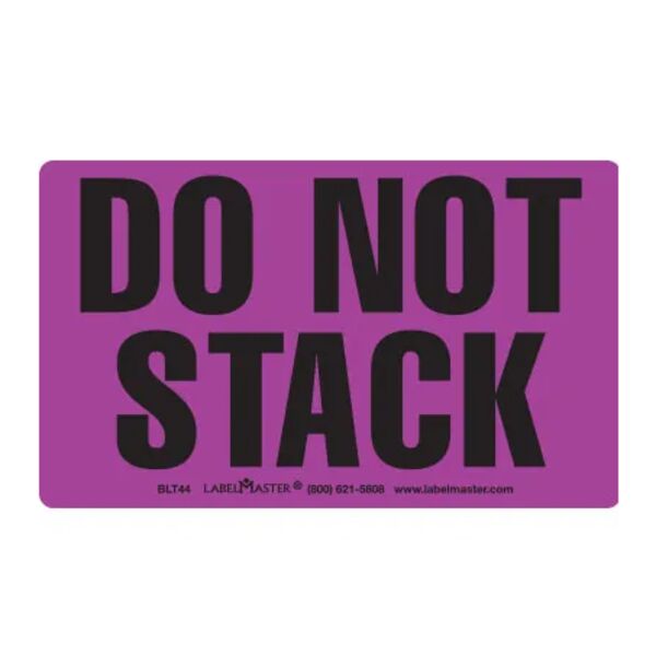 Do Not Stack Label Thumbnail