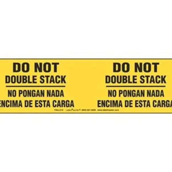 Do Not Double Stack Label, Bilingual, Paper, 3" x 10 1/8" Thumbnail