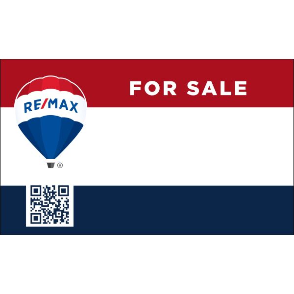 Remax 18"x30" Alternate For Sale Signs - QR Thumbnail