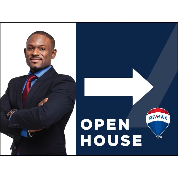 Remax 18"x24" Blue Promo Open House Signs - Picture Thumbnail