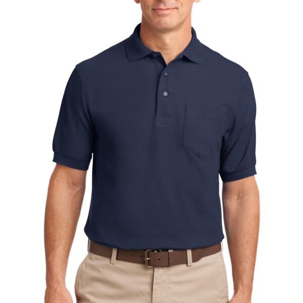 Port Authority® Silk Touch™ Polo with Pocket Thumbnail