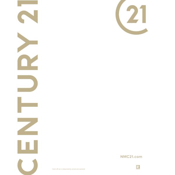 Century 21 24"x30" Standard For Sale Signs - Wordmark White Thumbnail