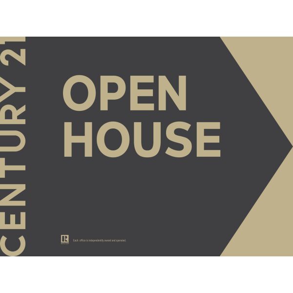 Century 21 Open House Signs - 18"x24" - Grey/Right Thumbnail