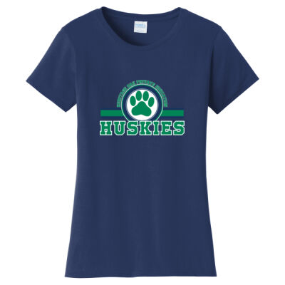 Port & Co. LPC450 Heritage Oak Spiritwear Huskies Paw Tee Thumbnail