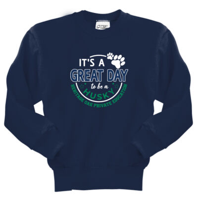 Port & Co. PC90Y Heritage Oak Spiritwear Crewneck Good Day Sweatshirt Thumbnail