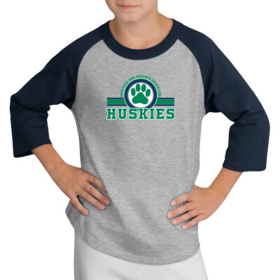 Sport Tek YT200 Spiritwear 3/4 Sleeve Raglan Good Day Sweatshirt Thumbnail