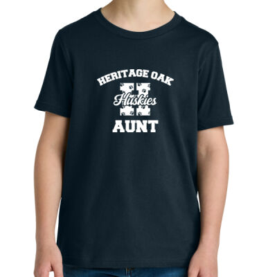 Next Level NL3310 Heritage Oak Youth Family Shirt - Aunt Thumbnail