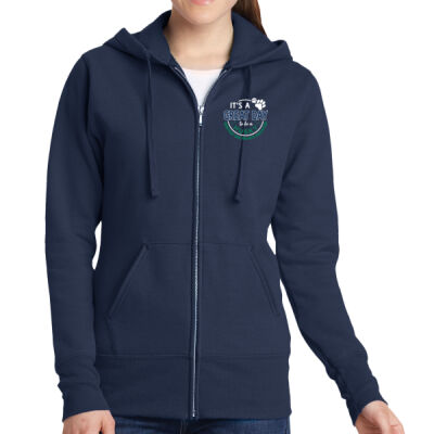 Port & Co LPC78ZH Ladies Spiritwear Good Day Zip Hoodie Thumbnail