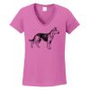 Ladies Heavy Cotton™ 100% Cotton V-Neck T-Shirt Thumbnail