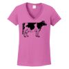 Ladies Heavy Cotton™ 100% Cotton V-Neck T-Shirt Thumbnail