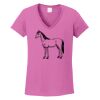 Ladies Heavy Cotton™ 100% Cotton V-Neck T-Shirt Thumbnail