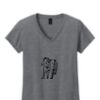 Ladies Heavy Cotton™ 100% Cotton V-Neck T-Shirt Thumbnail