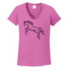 Ladies Heavy Cotton™ 100% Cotton V-Neck T-Shirt Thumbnail