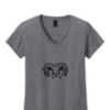 Ladies Heavy Cotton™ 100% Cotton V-Neck T-Shirt Thumbnail