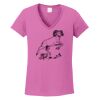 Ladies Heavy Cotton™ 100% Cotton V-Neck T-Shirt Thumbnail