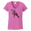 Ladies Heavy Cotton™ 100% Cotton V-Neck T-Shirt Thumbnail