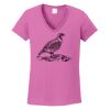 Ladies Heavy Cotton™ 100% Cotton V-Neck T-Shirt Thumbnail