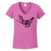 Ladies Heavy Cotton™ 100% Cotton V-Neck T-Shirt Thumbnail