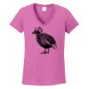 Ladies Heavy Cotton™ 100% Cotton V-Neck T-Shirt Thumbnail