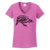 Ladies Heavy Cotton™ 100% Cotton V-Neck T-Shirt Thumbnail