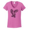 Ladies Heavy Cotton™ 100% Cotton V-Neck T-Shirt Thumbnail