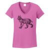 Ladies Heavy Cotton™ 100% Cotton V-Neck T-Shirt Thumbnail