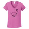 Ladies Heavy Cotton™ 100% Cotton V-Neck T-Shirt Thumbnail