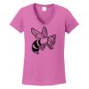 Ladies Heavy Cotton™ 100% Cotton V-Neck T-Shirt Thumbnail