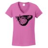 Ladies Heavy Cotton™ 100% Cotton V-Neck T-Shirt Thumbnail
