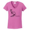 Ladies Heavy Cotton™ 100% Cotton V-Neck T-Shirt Thumbnail