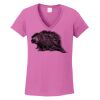 Ladies Heavy Cotton™ 100% Cotton V-Neck T-Shirt Thumbnail