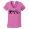 Ladies Heavy Cotton™ 100% Cotton V-Neck T-Shirt Thumbnail