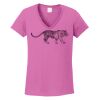 Ladies Heavy Cotton™ 100% Cotton V-Neck T-Shirt Thumbnail